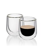 Kela Keuken Fontana Espresso Glas Dubbelwandig 60 ml Set van 2 Stuks