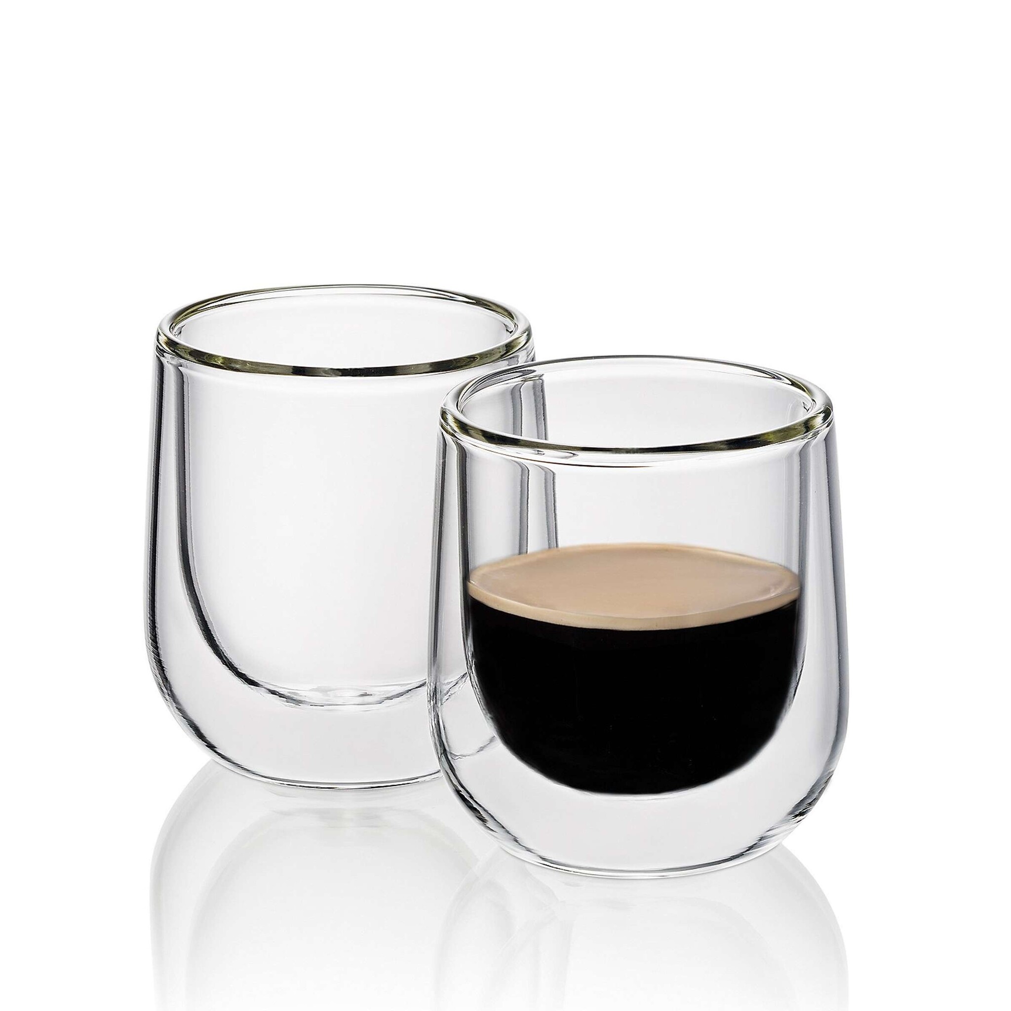 Kela Keuken Fontana Espresso Glas Dubbelwandig 60 ml Set van 2 Stuks