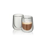 Kela Keuken Fontana Cappuccino Glas Set 180 ml Satz von 2 Stk.