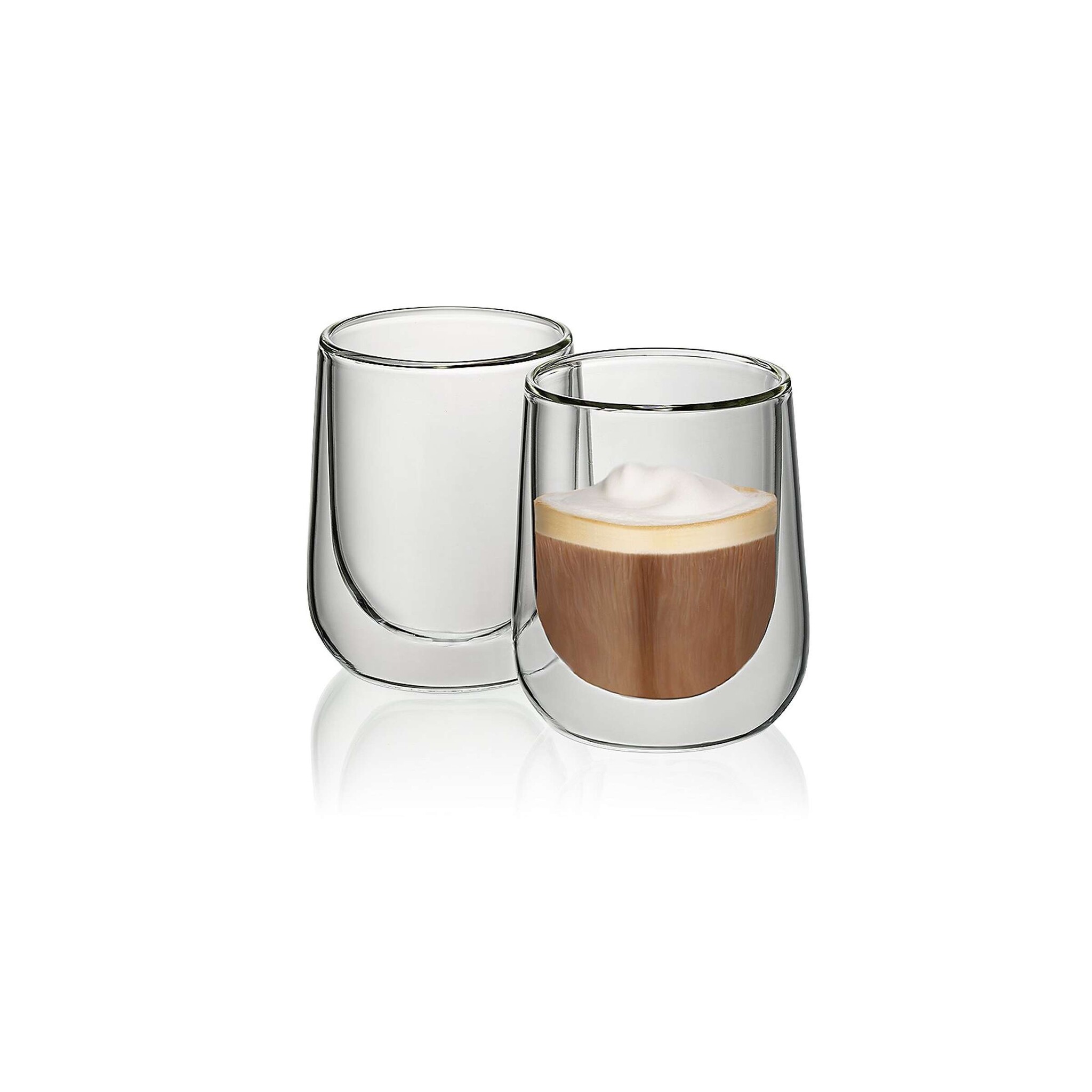 Kela Keuken Fontana Cappuccino Glas Set 180 ml Satz von 2 Stk.