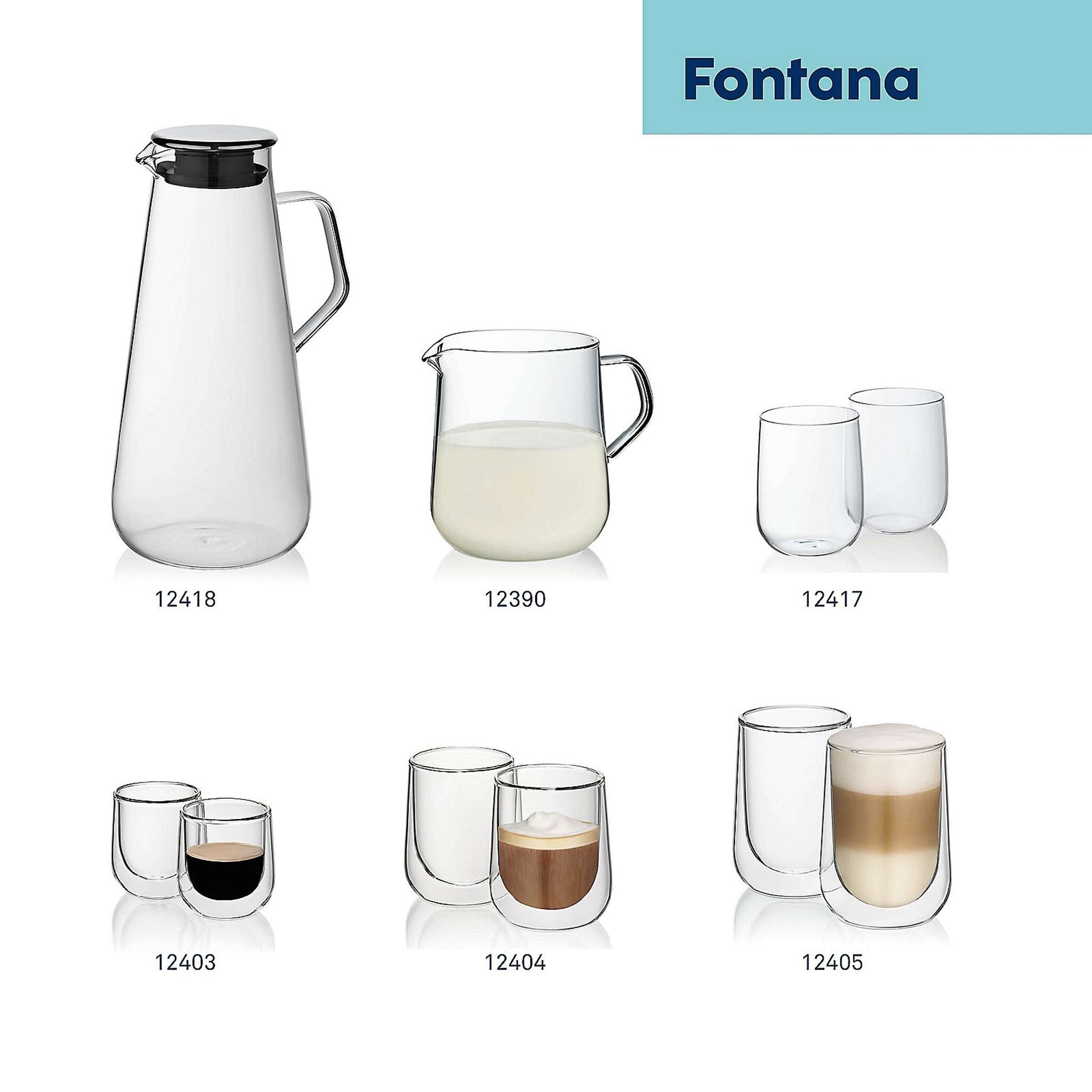 Kela Keuken Fontana Espressoglas 60 ml 2er-Set