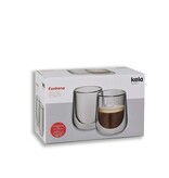 Kela Keuken Fontana Cappuccino Glas Set 180 ml Satz von 2 Stk.