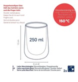 Kela Keuken Fontana Latte Macchiatio Glas 250 ml Satz von 2 Stück