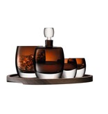 L.S.A. Whisky Club Connoisseur Set met Dienblad Set van 4 Stuks