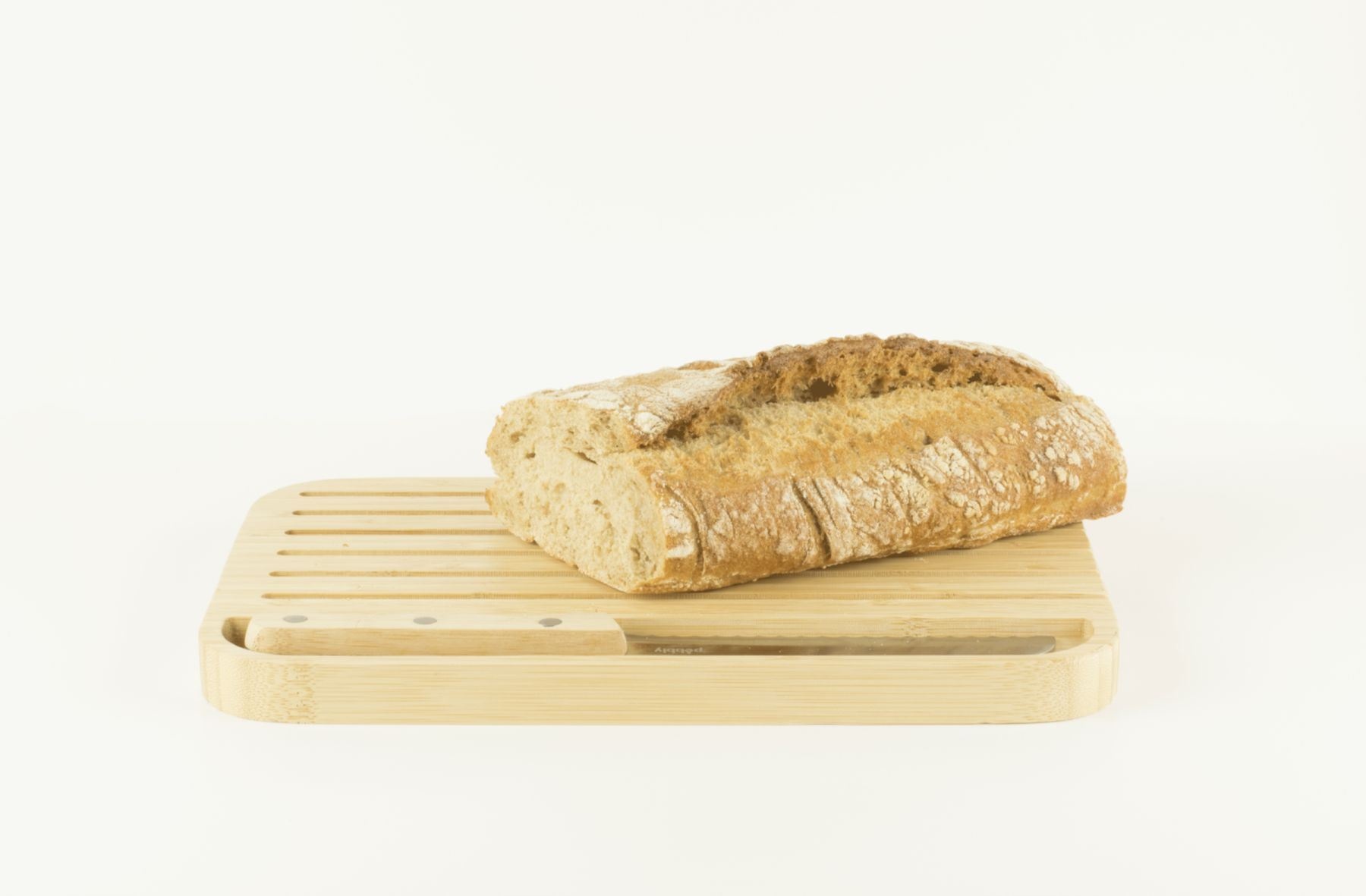 Pebbly Broodplank 29x20 cm met Broodmes