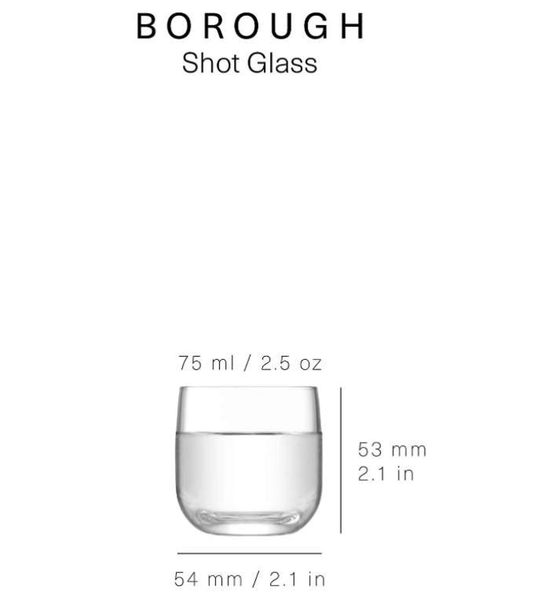 L.S.A. Borough Glas Shot 75 ml 4er Set