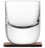 L.S.A. Whisky Tumbler Glas met Onderzetter 270 ml Set van 2 Stuks