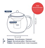 Kela Keuken Cylon Theepot met Filter 1,5 liter