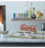 L.S.A. Paddle Wodka Set met Serveerplank Set van 6 Stuks Assorti