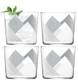 L.S.A. Peaks Tumbler Glas 310 ml Set van 4 Stuks