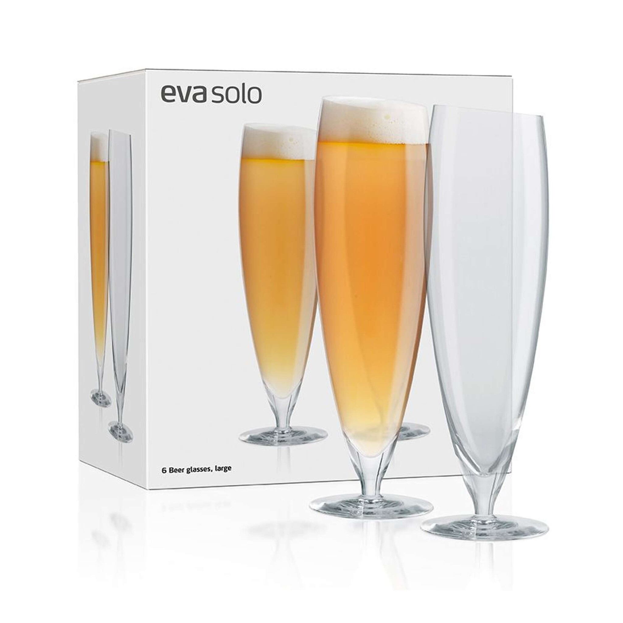 Eva Solo Glas Bier Groot 500 ml Set van 6 Stuks