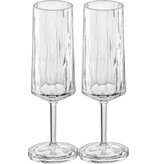 Koziol Superglas Club No. 14 Champagneflute 100 ml Set van 2 Stuks