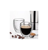 Kela Keuken Cesena Espresso Glas Dubbelwandig 80 ml Set van 2 Stuks