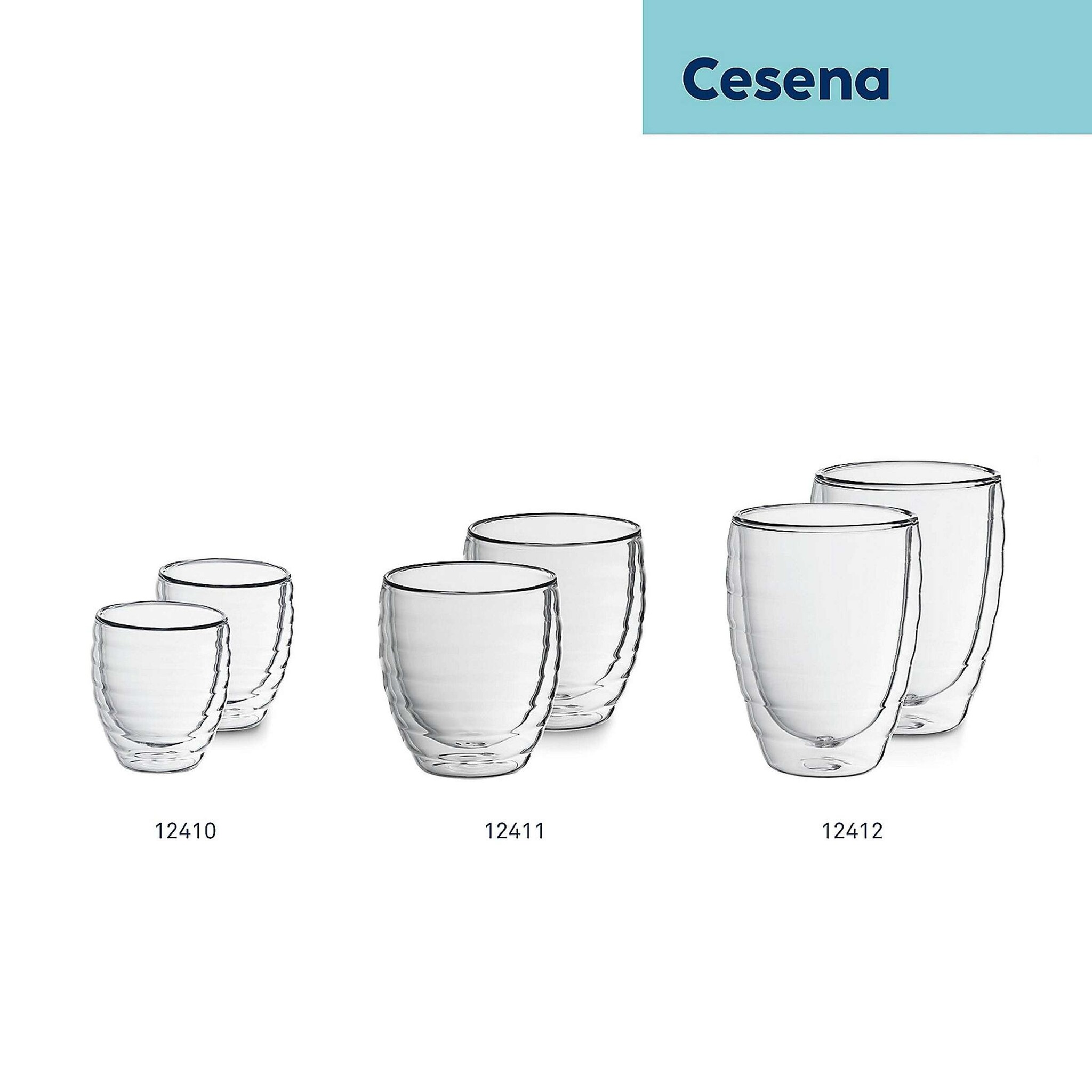 Kela Keuken Cesena Espresso Glas Dubbelwandig 80 ml Set van 2 Stuks