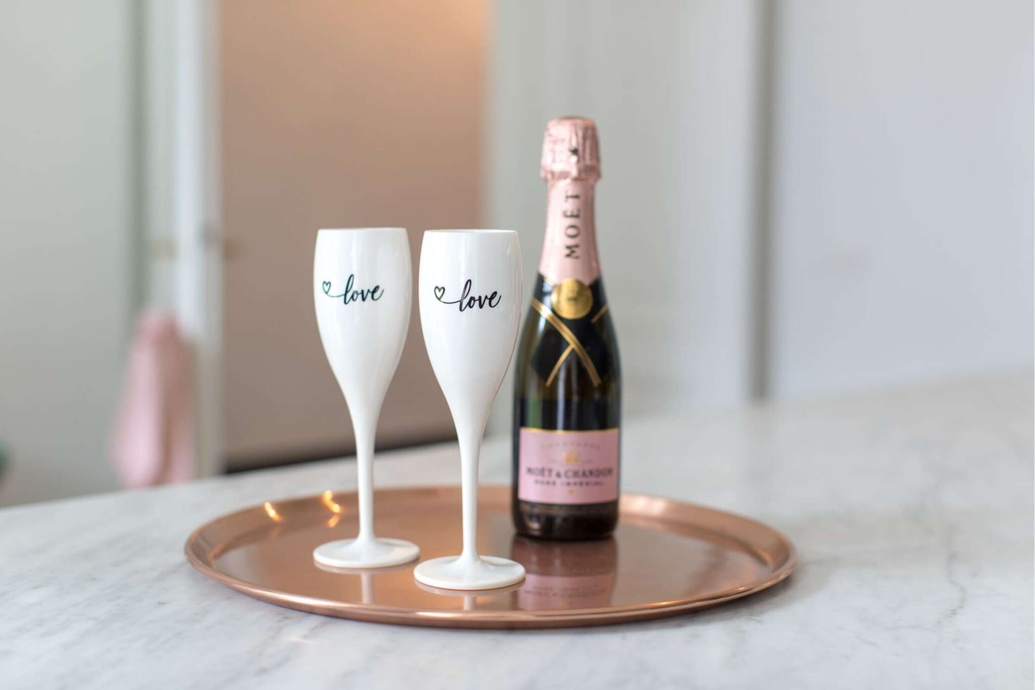 Koziol Superglas Cheers No. 1 Champagne Glas Love Edition Set van 2 Stuks