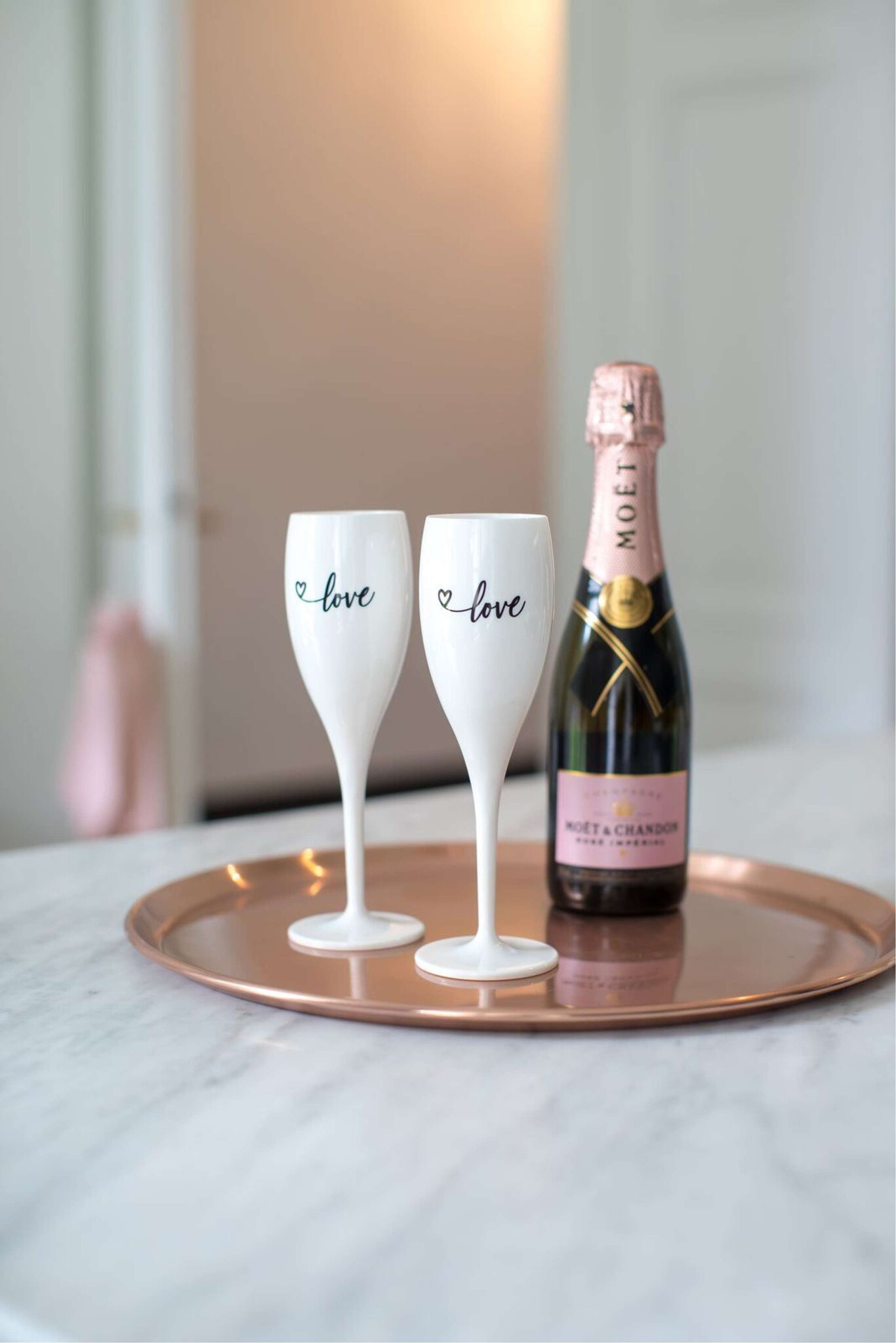Koziol Superglas Cheers No. 1 Champagne Glas Love Edition Set van 2 Stuks