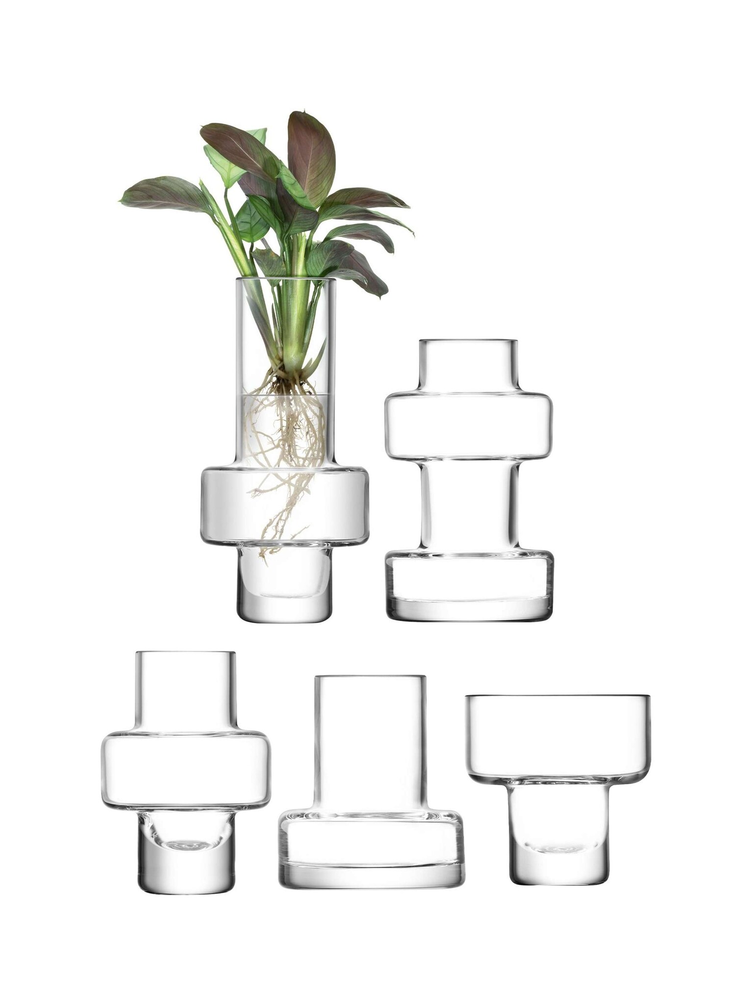 L.S.A. Metropole Mini-Vase 5er-Set