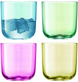 L.S.A. Polka Tumbler Glas 420 ml Set van 4 Stuks Assorti