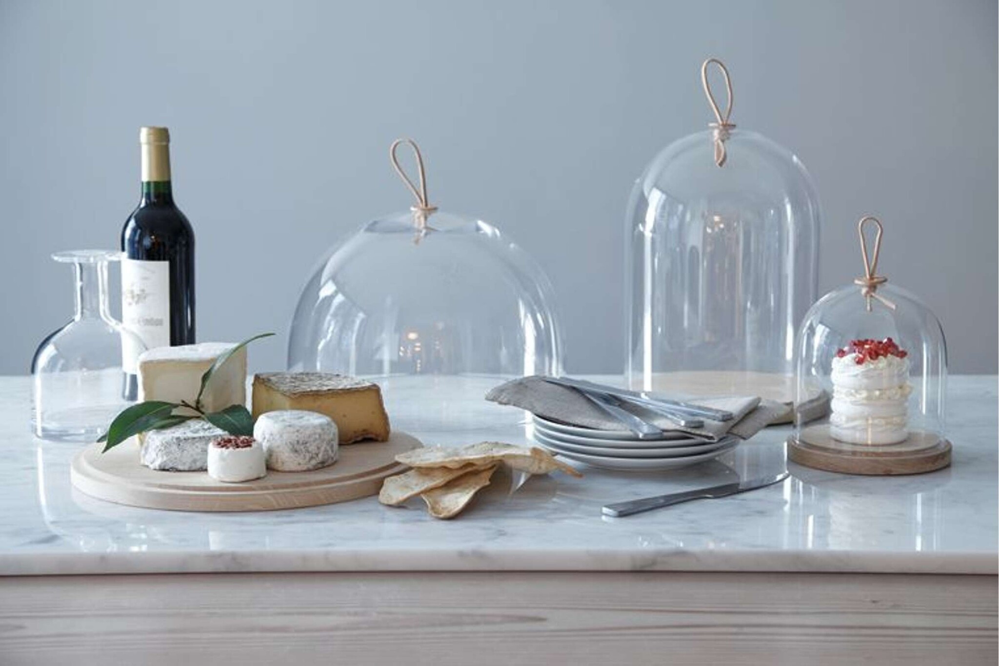 L.S.A. Servierschüssel mit Holzdeckel Ø 15 cm (5.9")