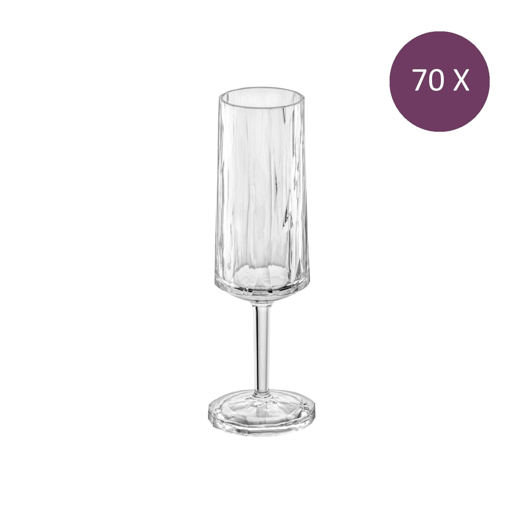 Koziol Superglas Club No. 14 Champagneflute 100 ml Set van 70 Stuks