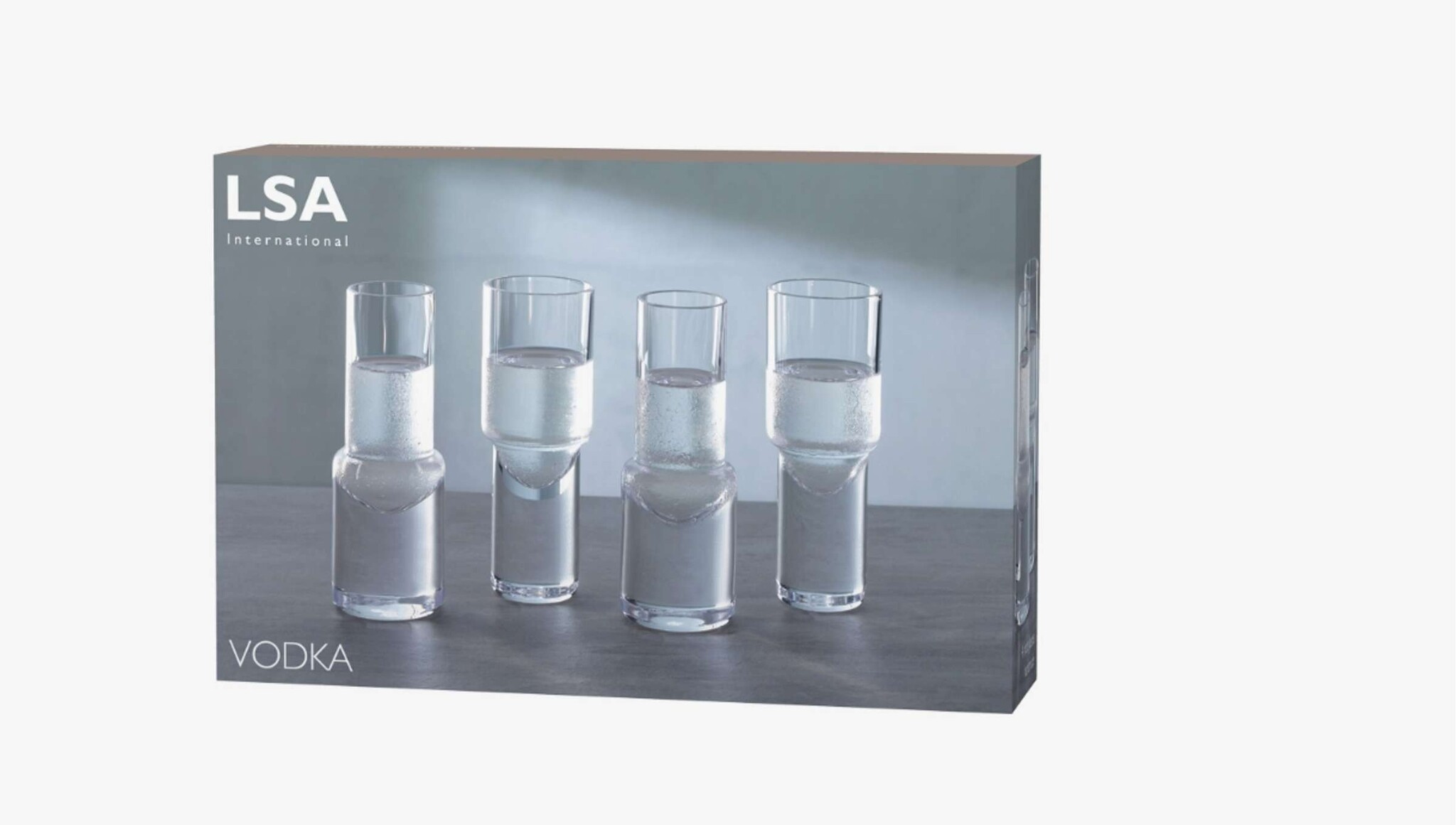 L.S.A. Vodka Shotglas 50 ml Set van 4 Stuks