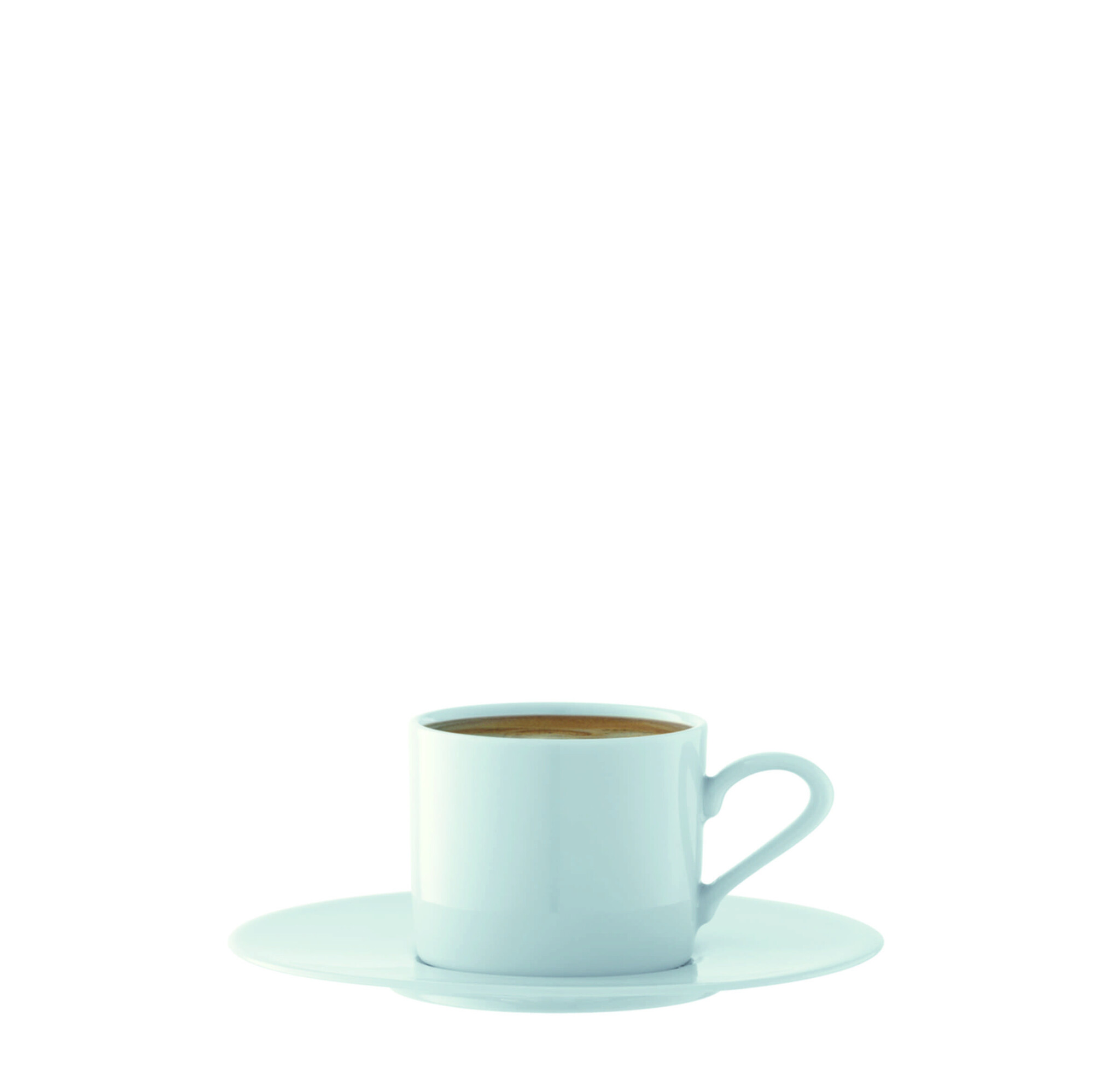 L.S.A. Dine Espressokop en Schotel 90 ml Set van 4 Stuks