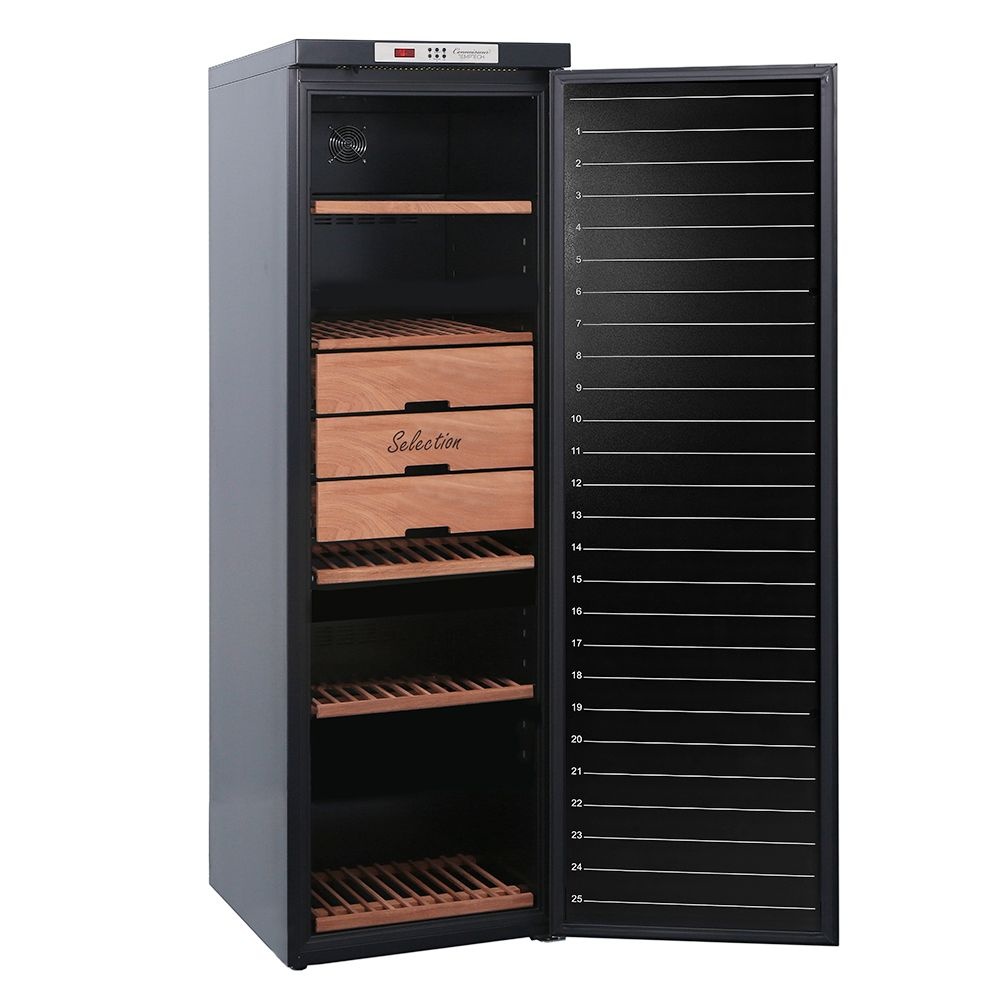 Temptech Connoisseur Weinlagerschrank für 1 Zone 237 Flaschen Tür rechts