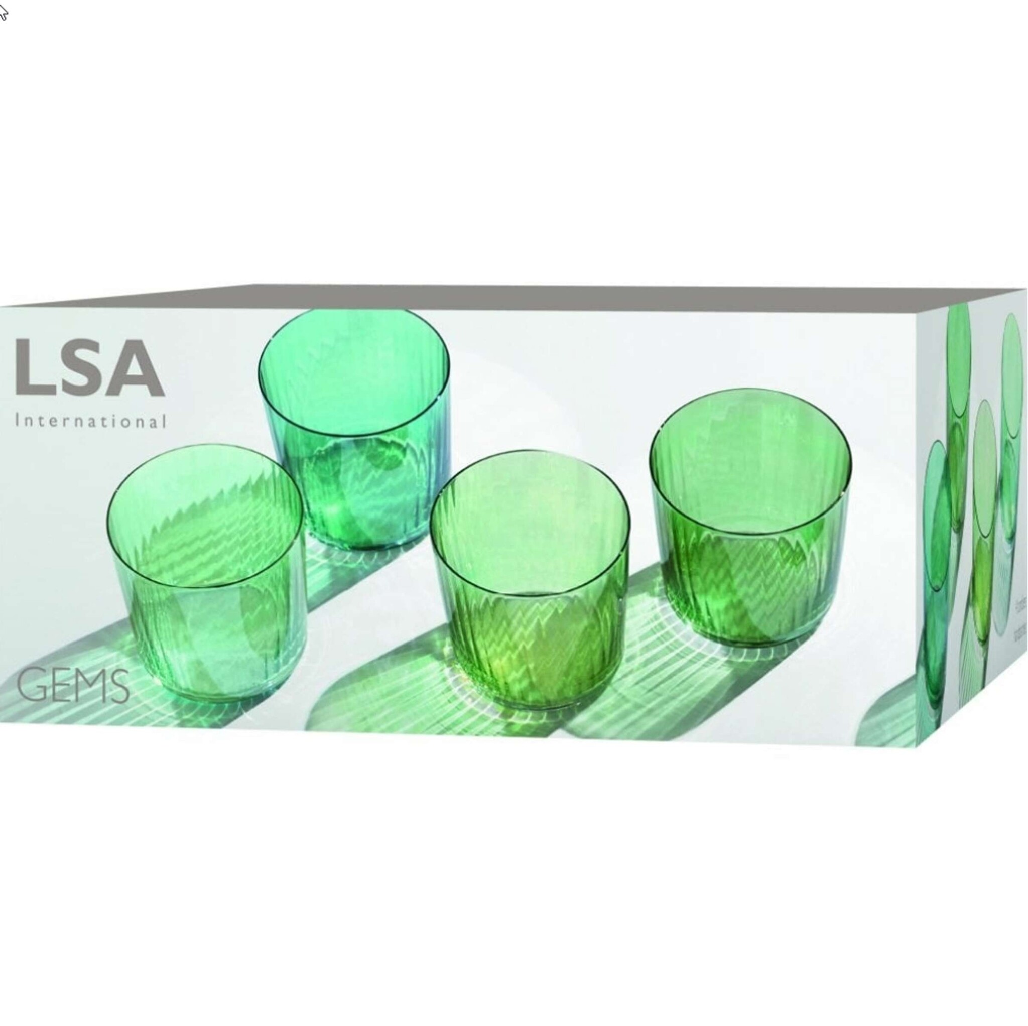 L.S.A. Gems Glas 310 ml Jade Satz von 4 Stücken
