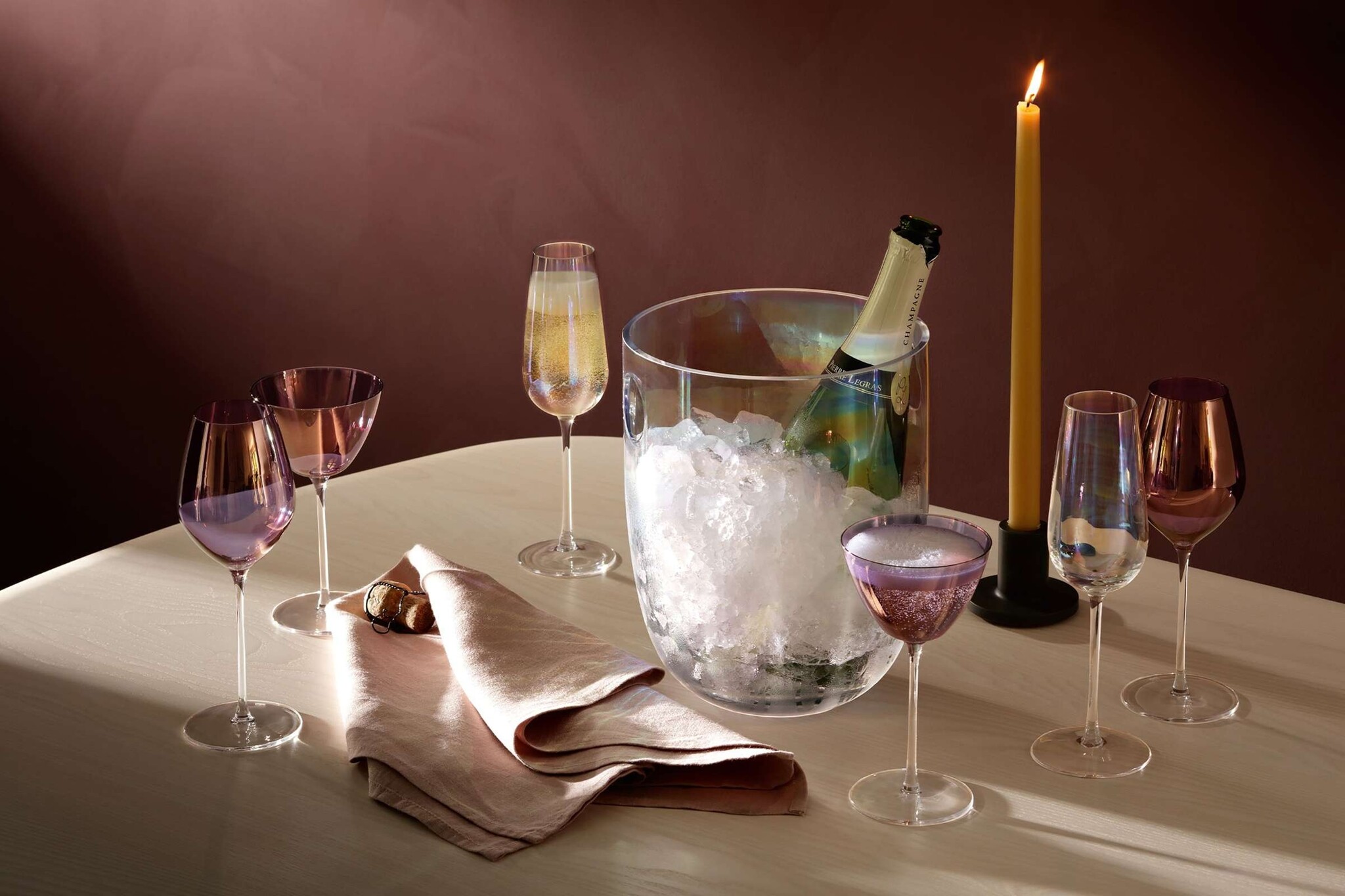L.S.A. Aurora Champagnerglas 285 ml 4er Set