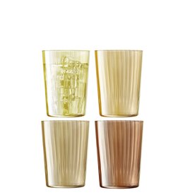 L.S.A. Gems Tumbler Glas 560 ml Set van 4 Stuks Assorti