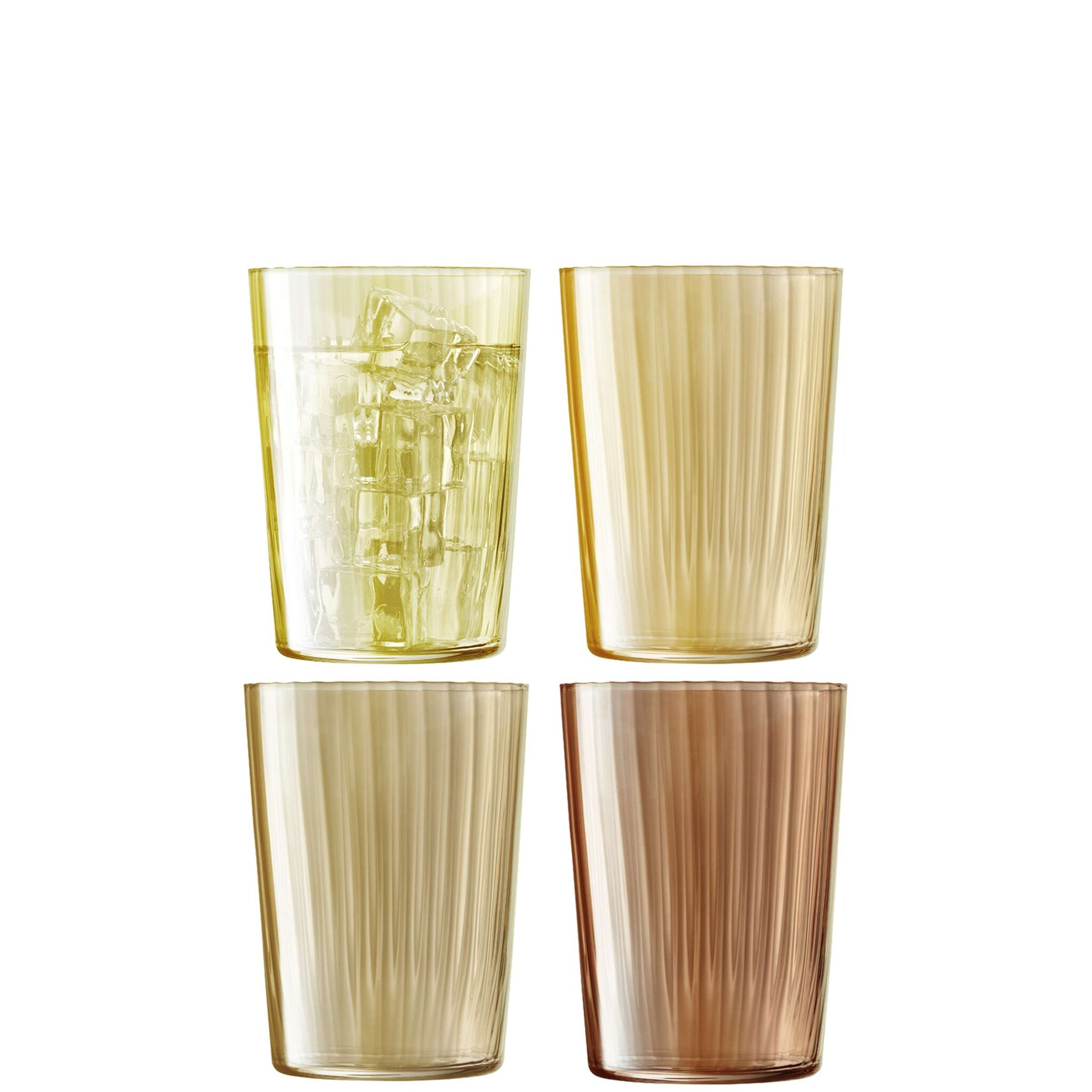 L.S.A. Gems Tumbler Glas 560 ml Set van 4 Stuks Assorti
