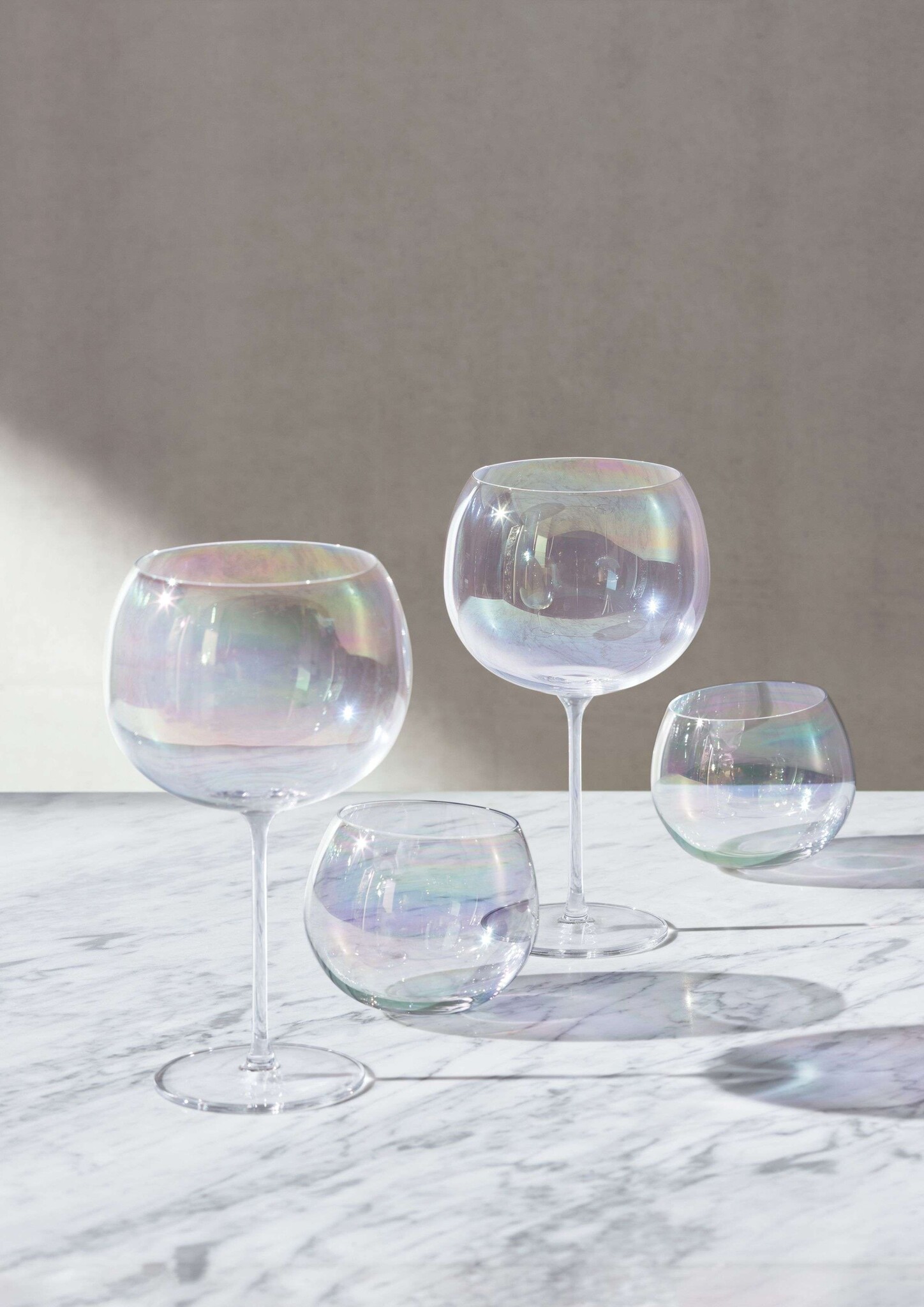 L.S.A. Bubble Balloon Glas 680 ml Satz von 4 Stücken