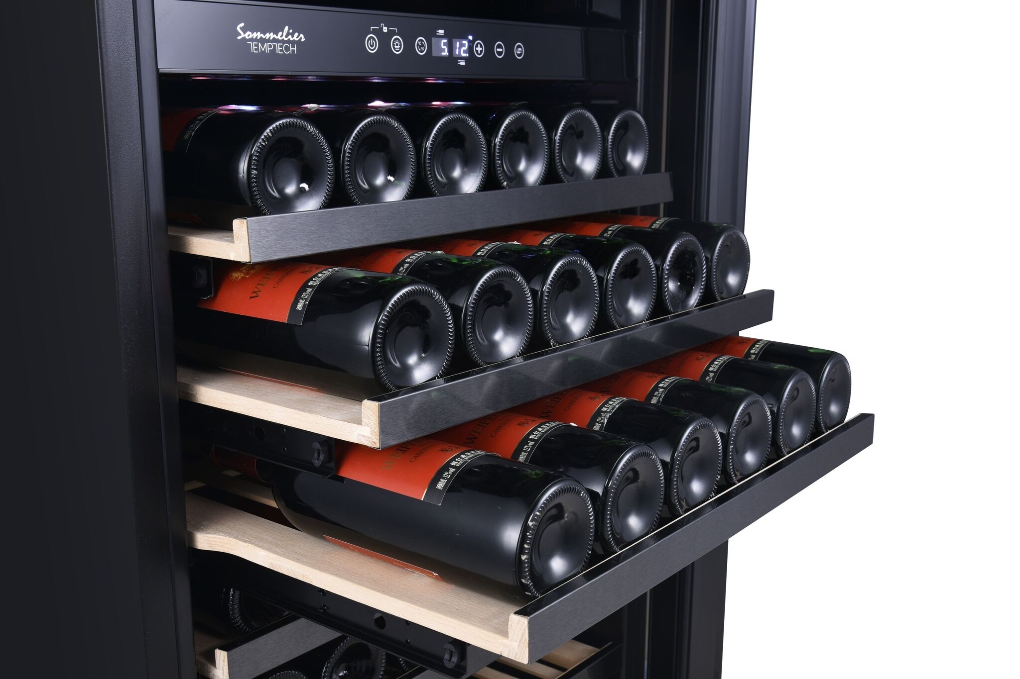 Temptech Sommelier Weinkühlschrank mit 2 Zonen für 166 Flaschen