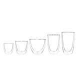 Viva Lauren Glas Dubbelwandig 390 ml Set van 2 Stuks