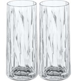 Koziol Superglas Club No. 03 Longdrink Glas 250 ml Set van 2 Stuks