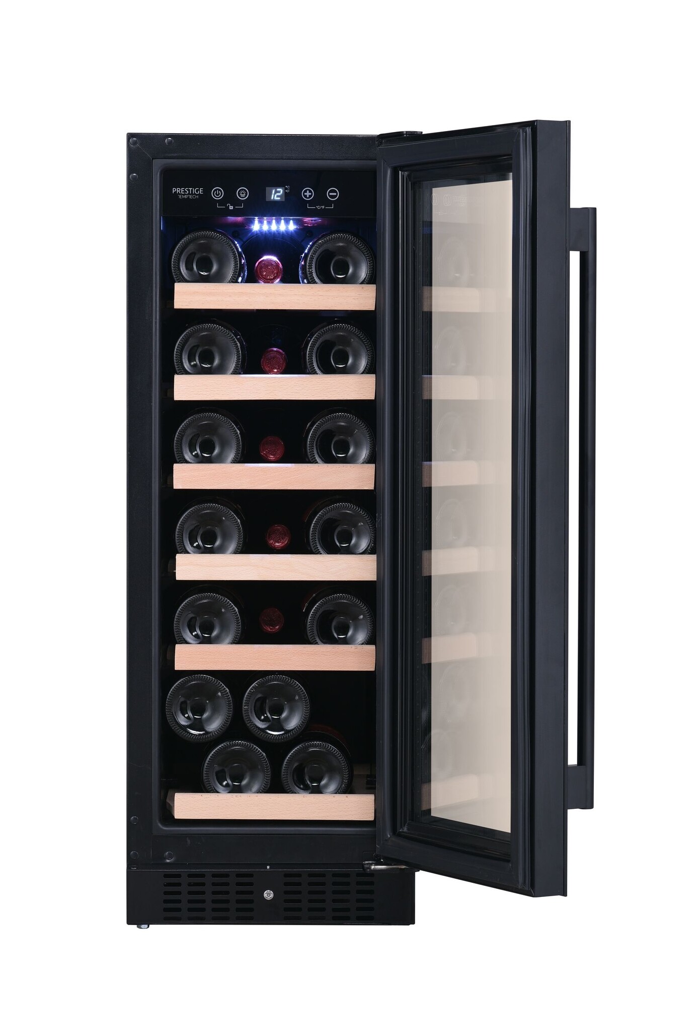 Temptech Prestige Weinkühlschrank mit 1 Zone für 19 Flaschen