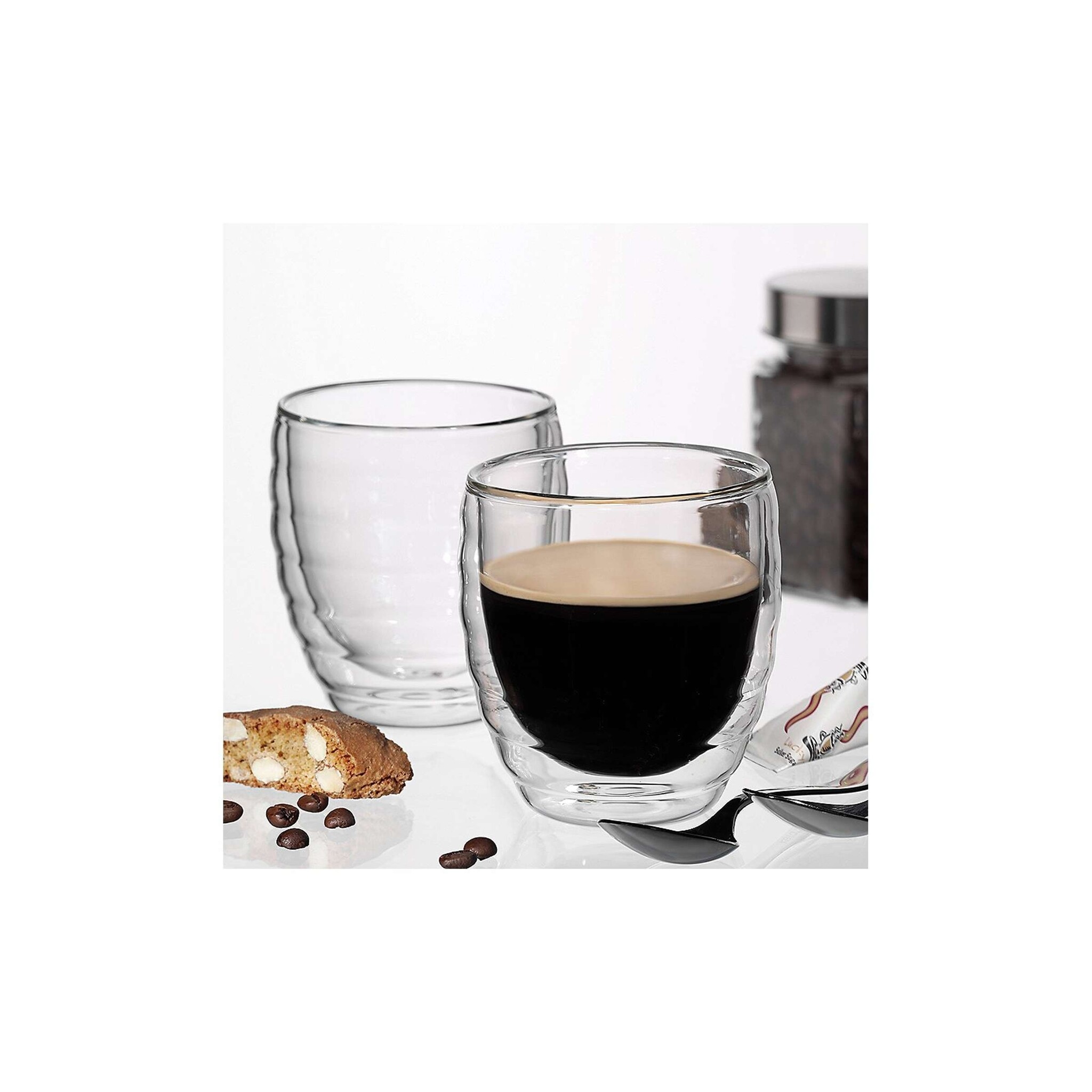 Kela Keuken Cesena Cappuccino Glas 2er Set 200 ml Gläser