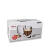Kela Keuken Cesena Cappuccino Glas 2er Set 200 ml Gläser