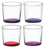 L.S.A. Coro Tumbler Glas 310 ml Set van 4 Stuks Assorti