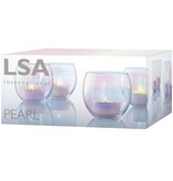 L.S.A. Pearl Theelicht Houder 6,8 cm Set van 4 Stuks