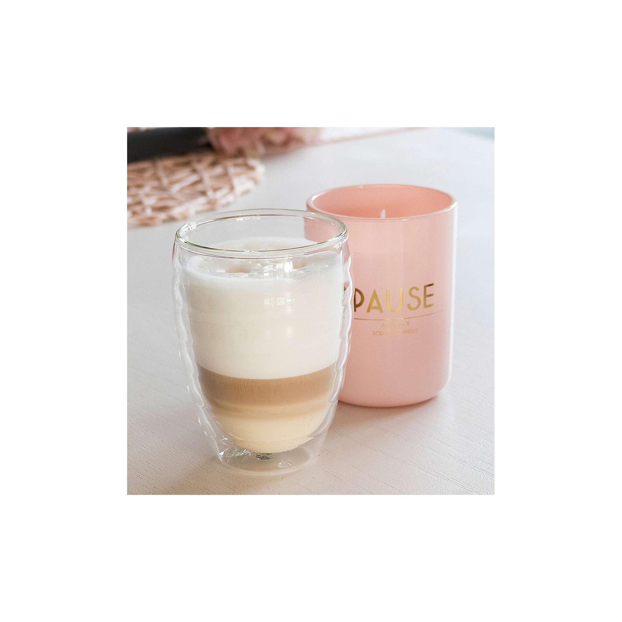 Kela Keuken Cesena Latte Macchiato Glas Dubbelwandig 300 ml Set van 2 Stuks