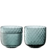 L.S.A. Dapple Waterglas 300 ml Set van 2 Stuks Water Blue