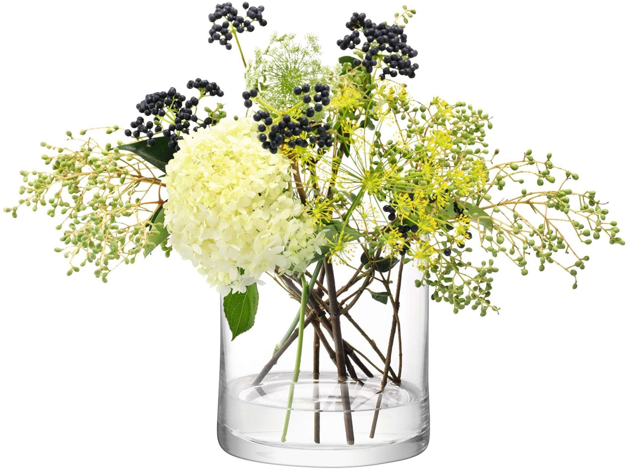 L.S.A. Column Vase oder Kerzenleuchter Ø 17 cm H 17 cm