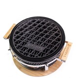 Yakiniku Shichirin Tafelgrill Rond Accessoire Rooster Gietijzer met Meatmarker