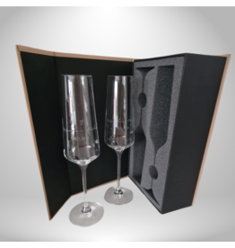 Kristalglas.nl Kristall-Champagnergläser 220 ml in KG-Premium-Geschenkbox