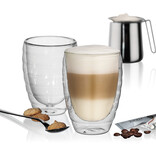 Kela Keuken Cesena Latte Macchiato Glas Dubbelwandig 300 ml Set van 2 Stuks