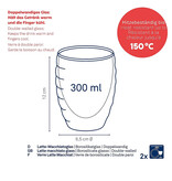 Kela Keuken Cesena Latte Macchiatto Glas 2er Set mit 300 ml Gläsern