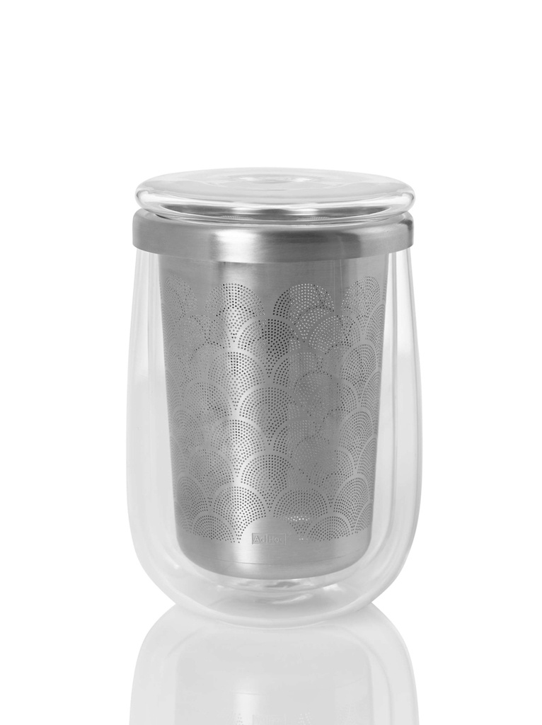 Adhoc Fusion Theeglas met Theefilter 400 ml