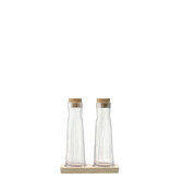 L.S.A. Gio Line Karaf 200 ml met Serveerplank Set van 2 Stuks