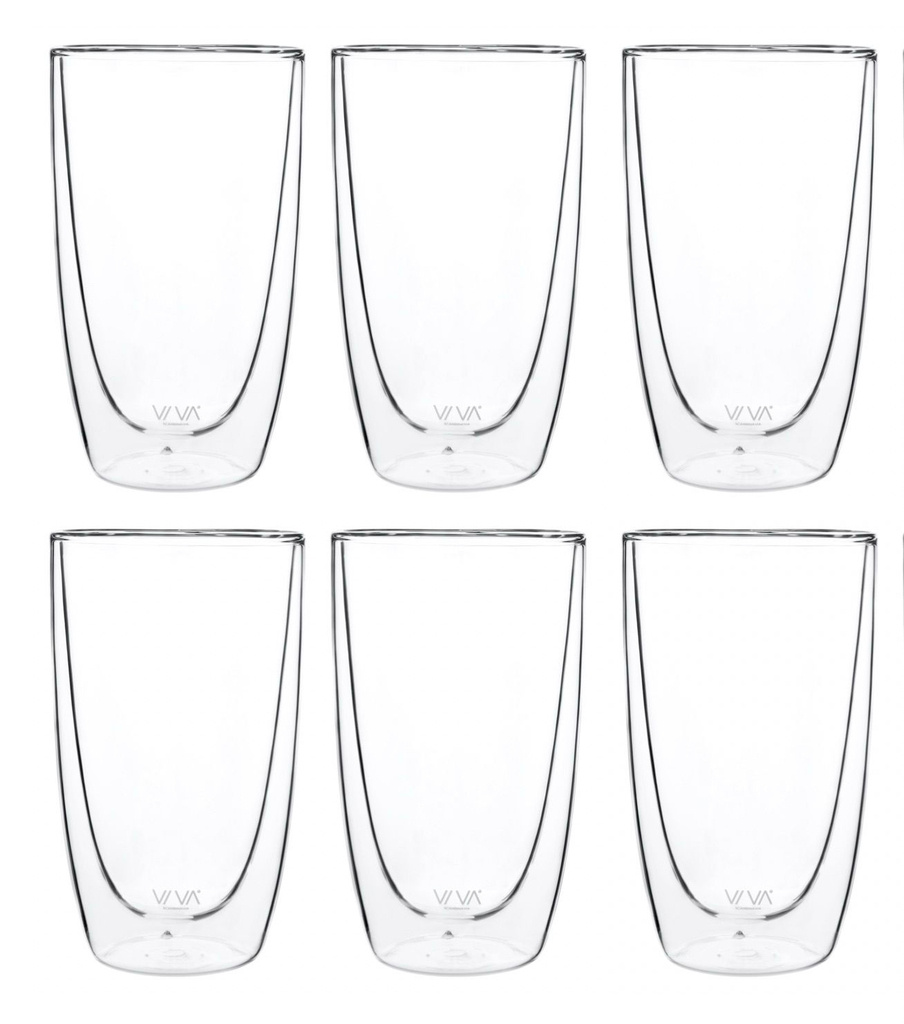 Viva Glas Doppelwandig 490 ml 6er Set